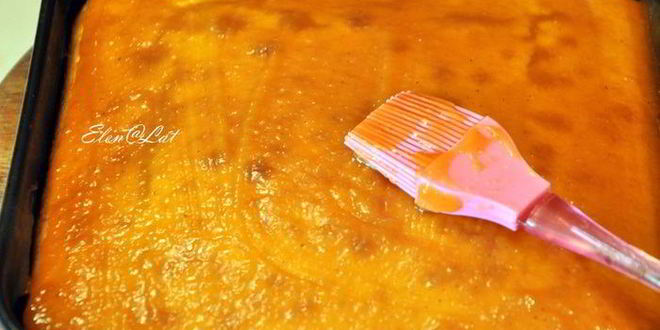 Рецепт пирога с абрикосовым джемом и безе