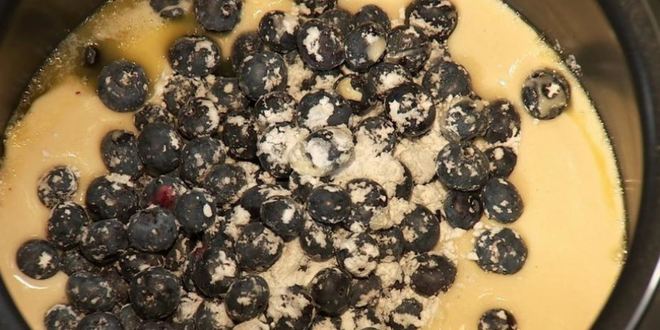 Рецепт пирога с голубикой