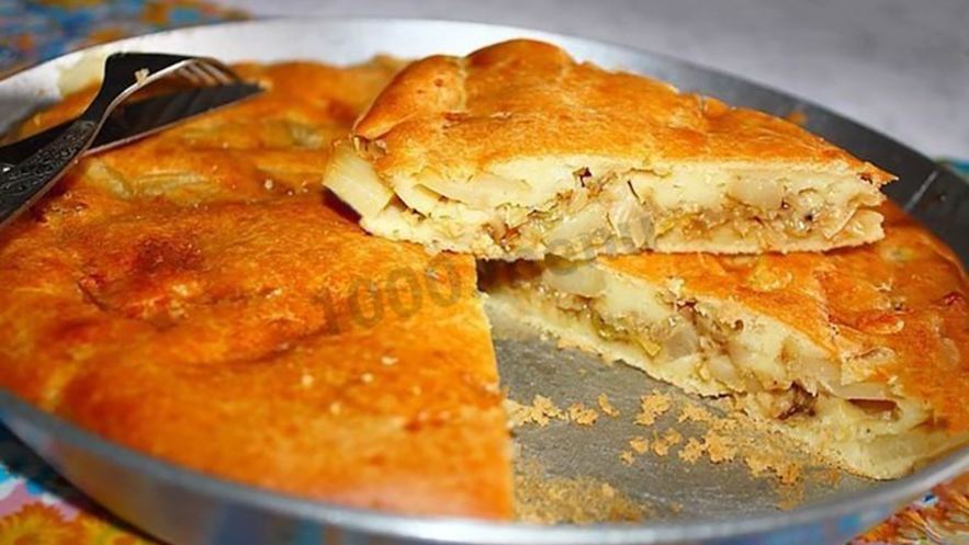 Рецепт пирога с капустой и картошкой в духовке заливной