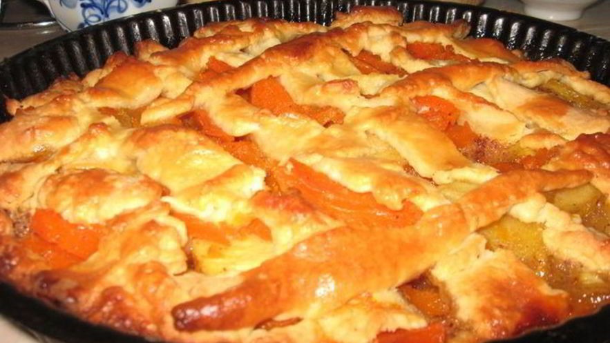 Рецепт пирога с тыквой и яблоками