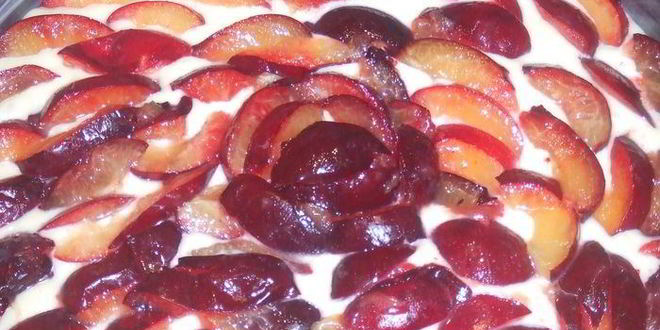 Рецепт пирога сливовое наслаждение