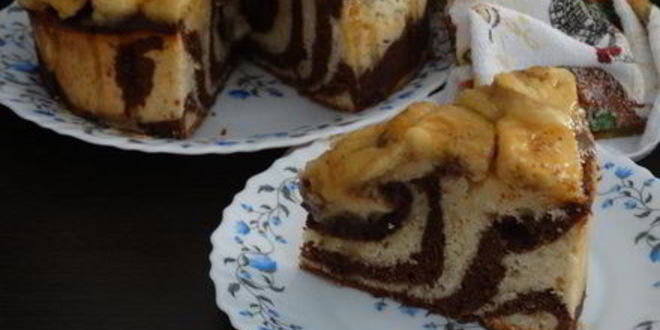 Рецепт пирога зебра на новый лад