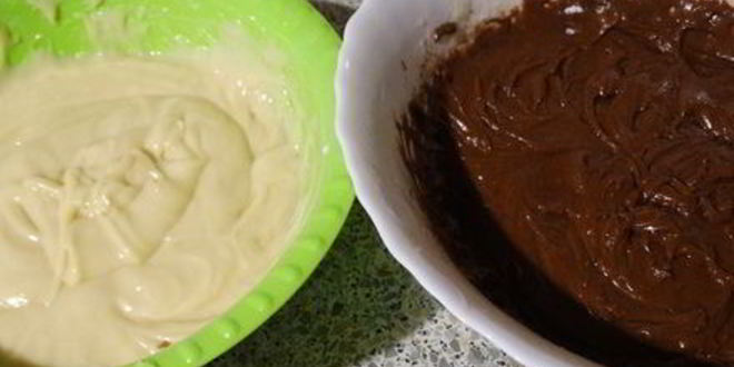 Рецепт пирога зебра на новый лад