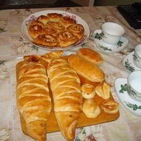 Рыбный пирог с капустой