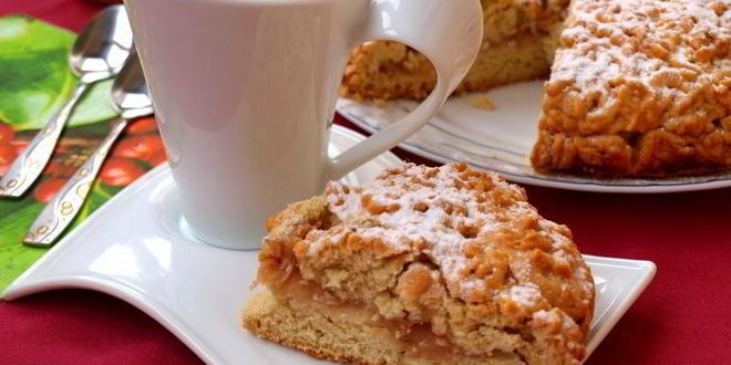 Рецепт тертого яблочного пирога