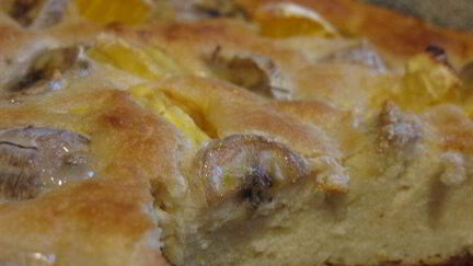 Рецепт Творожно-бананового пирог с апельсином