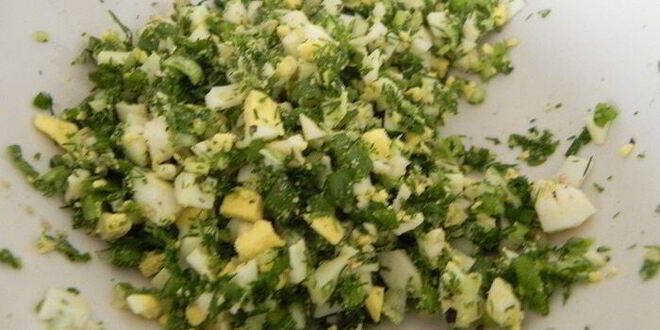 Рецепт картофельно-творожных пирожки с зеленью и яйцом