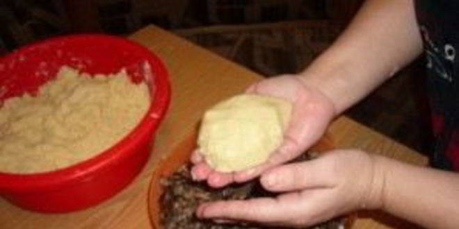 Рецепт картофельных пирожков с грибами