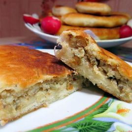 Рецепт Пирожков на кефире и дрожжах