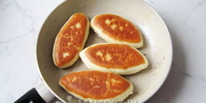 Рецепт пирожков с горохом, жареные на сковороде