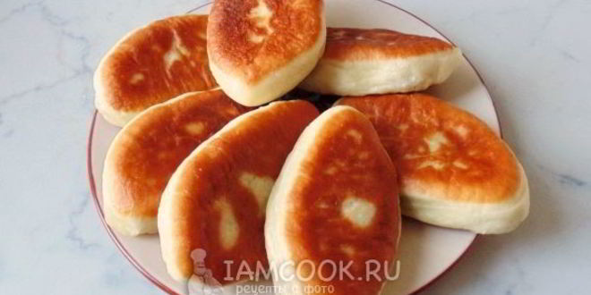 Рецепт пирожков с горохом, жареные на сковороде