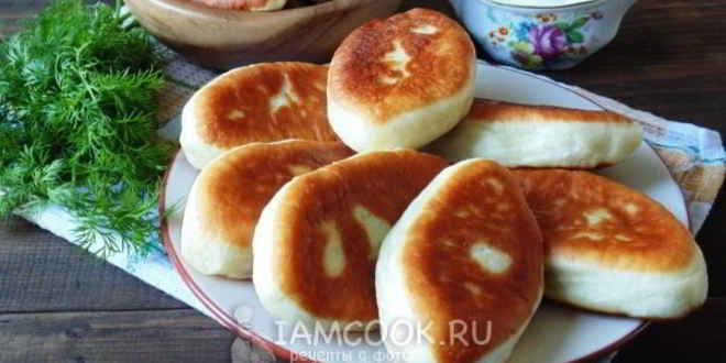 Рецепт пирожков с горохом, жареные на сковороде