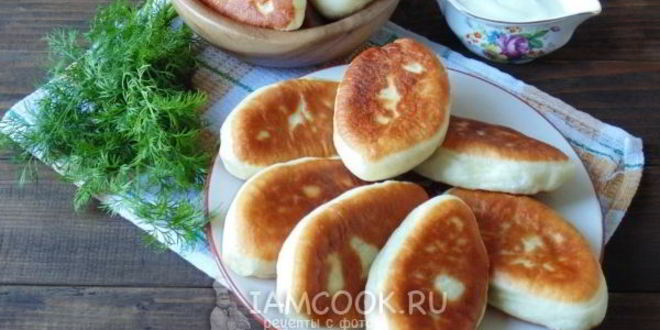 Рецепт пирожков с горохом, жареные на сковороде