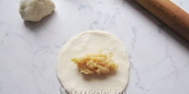 Рецепт пирожков с горохом, жареные на сковороде