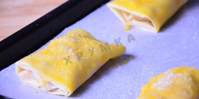 Рецепт пирожков с яблоками из теста фило в духовке
