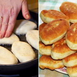 Рецепт Пирожков с ягодами на сковороде