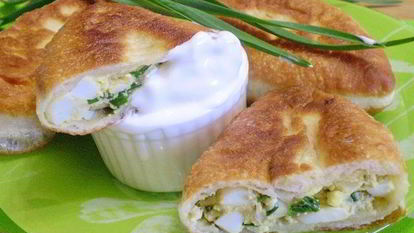 Рецепт Пирожков с яйцом и зеленью