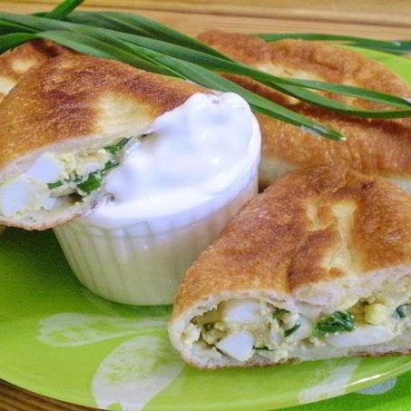 Рецепт Пирожков с яйцом и зеленью