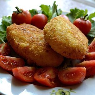 Рецепт Рисовых пирожков с рагу из кабачка