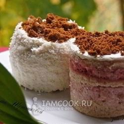 Рецепт Бисквитных пирожных с клубничным кремом