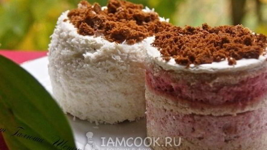 Рецепт бисквитных пирожных с клубничным кремом