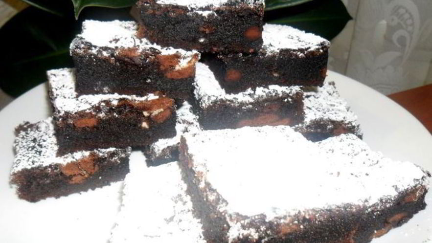 Рецепт брауни с кофейным печеньем