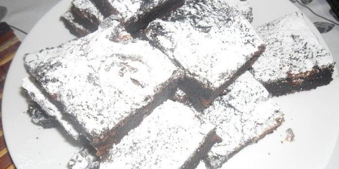 Рецепт брауни с кофейным печеньем