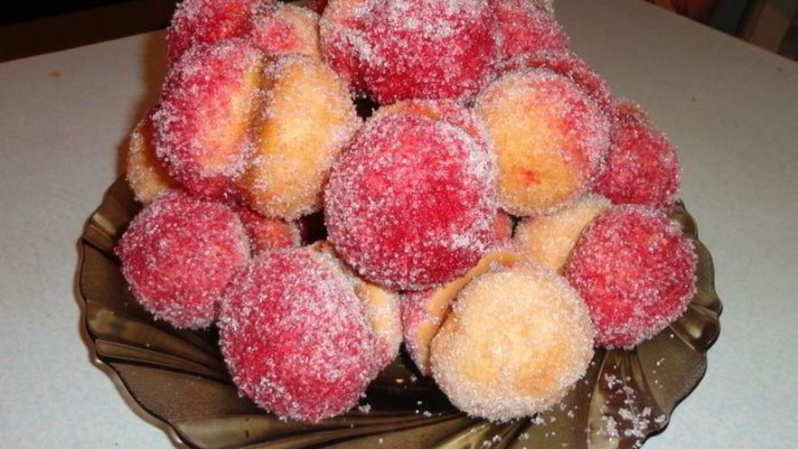 Рецепт пирожного персики