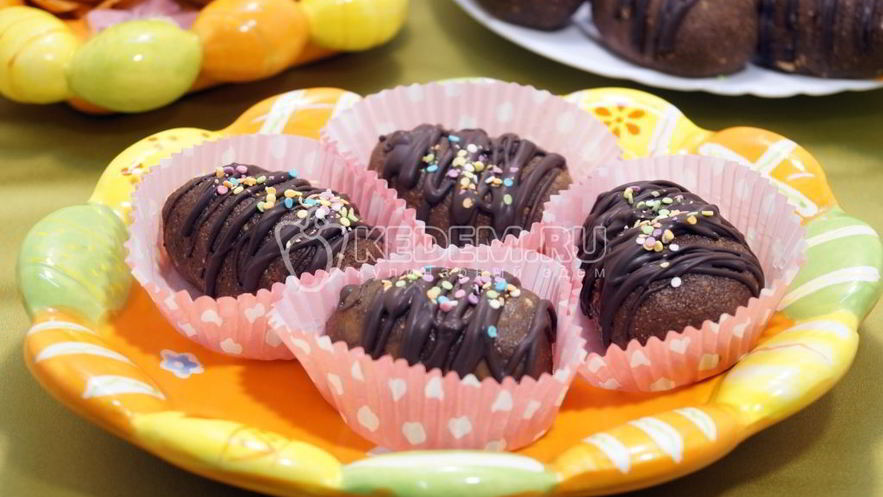 Рецепт пирожного шоколадного яичка