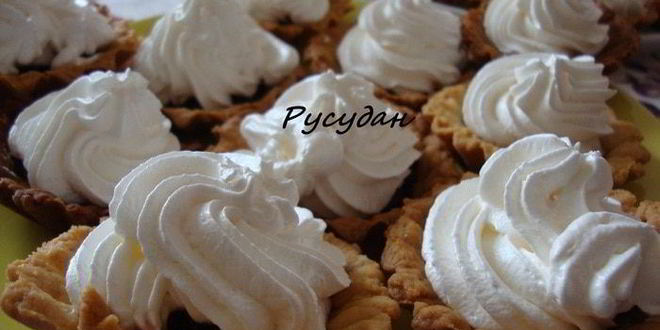 Рецепт пирожных корзиночек