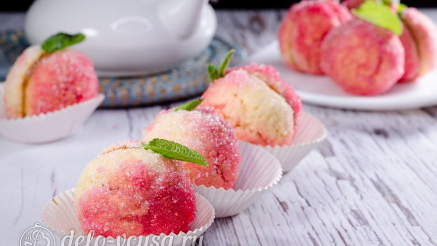 Рецепт пирожных персиков