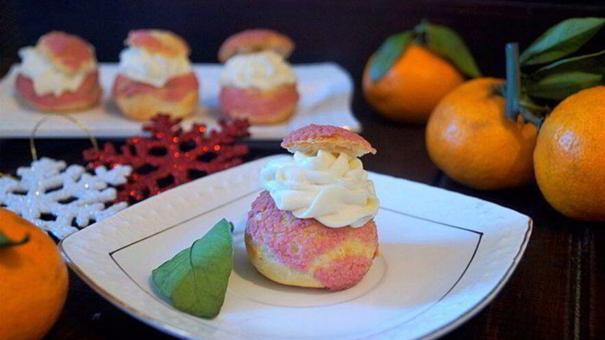 Рецепт пирожных шу с вишневым сюрпризом