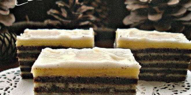 Рецепт полосатых пирожных