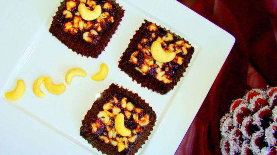 Рецепт постного брауни с кешью за 10 минут