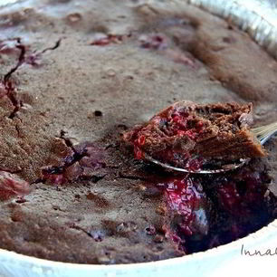 Рецепт Шоколадного брауни с малиной