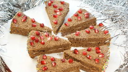 Рецепт Шоколадных пирожных Лакомка