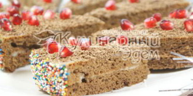 Рецепт шоколадных пирожных лакомка