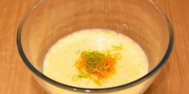 Рецепт цитрусовых пирожных валентинок с фруктами