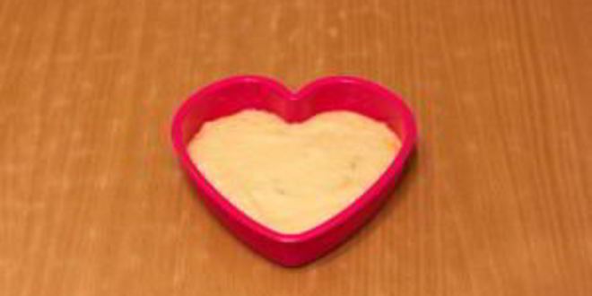 Рецепт цитрусовых пирожных валентинок с фруктами