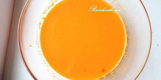 Рецепт тыквенно-облепихового пирожное