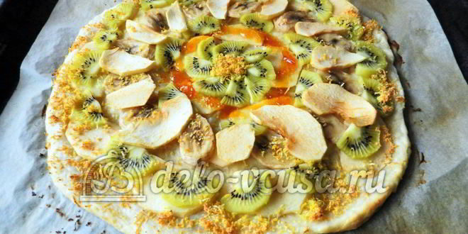 Рецепт фруктовой пиццы