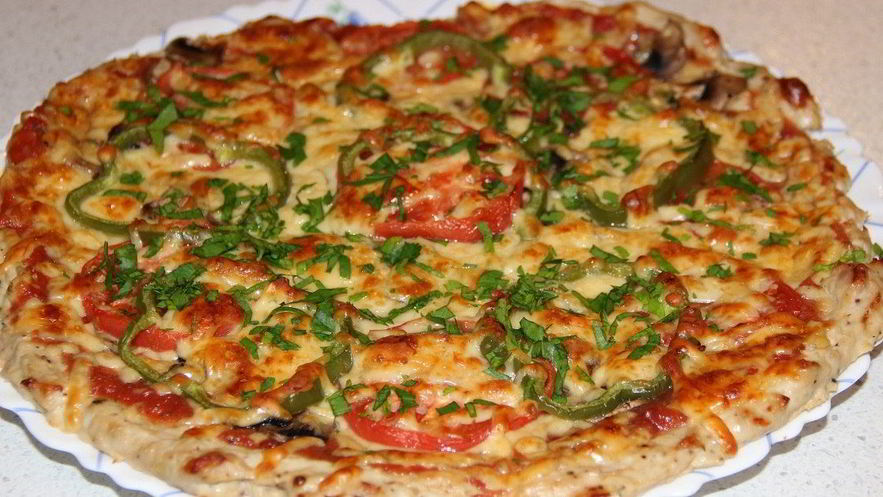 Рецепт низкокалорийной пиццы