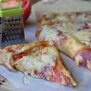 Рецепт Пиццы из жидкого теста на кефире