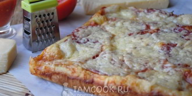 Рецепт пиццы из жидкого теста на кефире