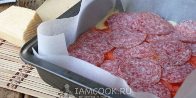 Рецепт пиццы из жидкого теста на кефире