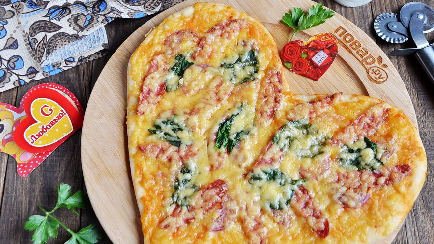 Рецепт пиццы на 14 февраля