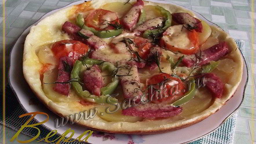 Рецепт пиццы на сковороде