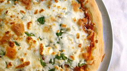 Рецепт Пиццы с брынзой и помидорами