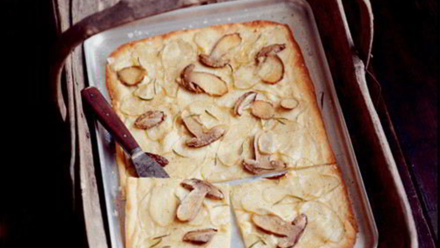 Рецепт пиццы с грибами и картофелем