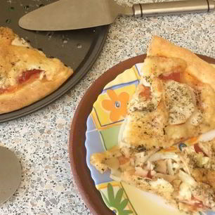 Рецепт Пиццы с капустой, яблоками и помидорами